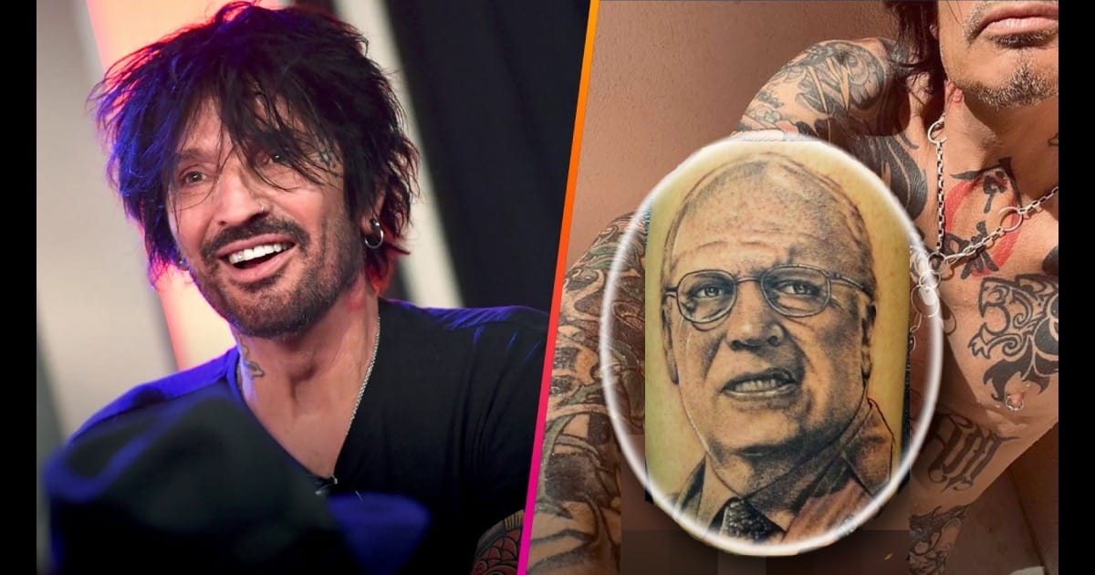 Tommy Lee 'Accidentally' Shares Selfie of His Giant Dick Cheney Tattoo -  Madhouse Magazine
