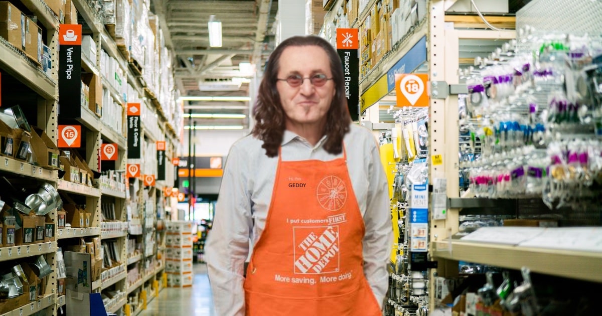 Geddy Lee Working P/T at Home Depot to Make Ends Meet - Madhouse Magazine