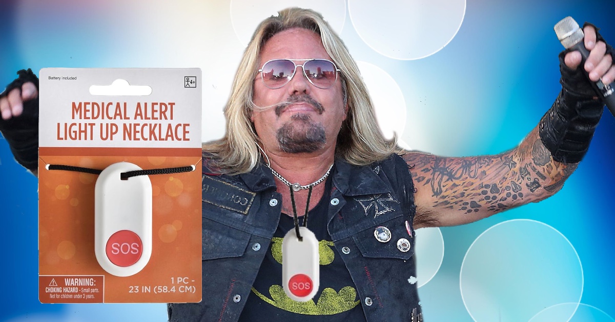 Vince Neil Now Wears Medical Alert Necklace After Falling On Stage